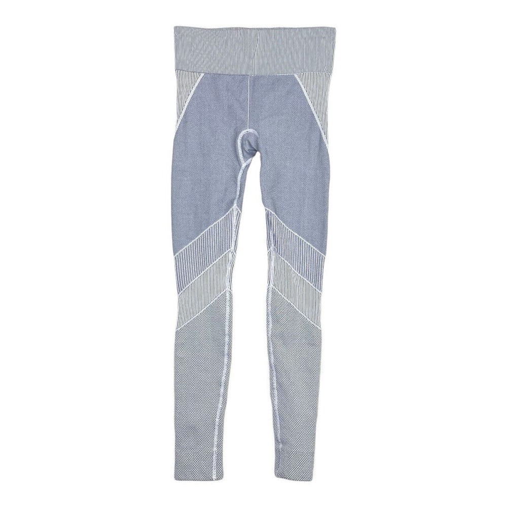 Athleta Seamless Gray Flurry Base Layer Compression Skinny Leggings Size Small